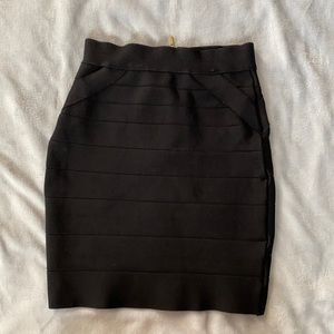 Bebe black bandage skirt